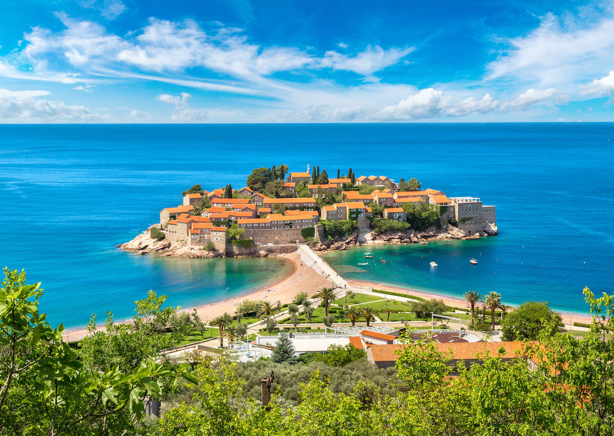 Sveti Stefan island, Montenegro